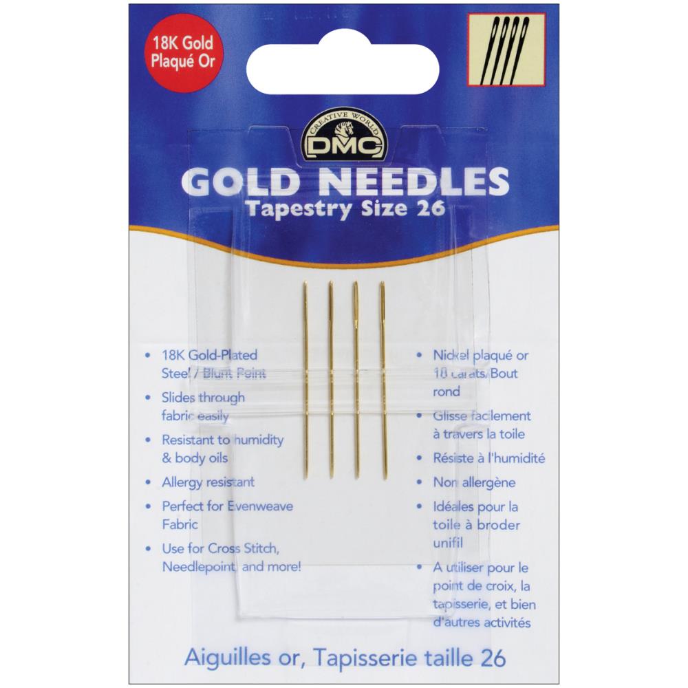 DMC Gold Tapestry Hand Needles Size 26